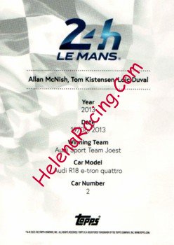 2013 Le Mans 24 h Verso.jpg
